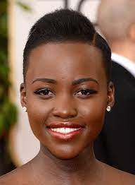 Lupita Nyong O Side Parted Very Short Straight Haircut For Black Women Styles Weekly Short Hair Styles Very Short Haircuts Side Haircut
