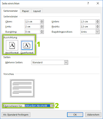 Über excel worddokumente umbennen und das format ändern? Word Eine Seite Im Querformat Einstellen Einfach Erklart