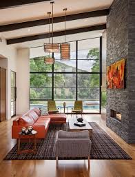 40 Orange Living Room Ideas Photos
