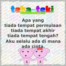 Apa Yang Tiada Tempat Permulaan Tiada Tempat Akhir Tiada Tempat Tengah Kecekhati Teka Teki