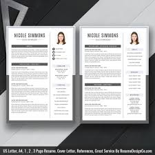 Modern And Simple Resume Cv Template For Ms Word Curriculum Vitae Professional Cv Format Teacher Resume Format 1 2 3 Page Resume Template Instant Download Resumedesignco Com