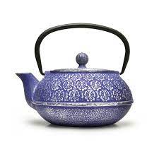 Muflier Floral Cast Iron Teapot Tea Pots Cast Iron Tea Pot Loose Tea Infuser
