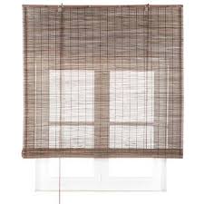 Estor Enrollable De Bambu Inspire Chocolate 90x230 Cm Leroy Merlin Estores Bambu Estor Cortinas Romanas