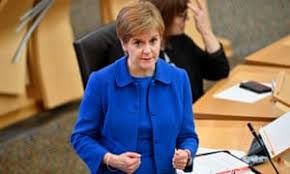 First minister nicola sturgeon, wearing a face mask, arrives to update the scottish parliament on nicola sturgeon, scotland's first minister, has apologised for the stupid mistake of breaking her own government's strict regulations on the use of face coverings while she was attending a funeral wake. Covid Sturgeon Announces Scotland Wide Ban On Household Visits Uk News The Guardian