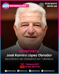 🗣️ No te pierdas una conversación clave con José Ramiro López Obrador,  Secretario de Gobierno de Tabasco. 📅 HOY martes 13 de mayo a las 8:00 AM  abordaremos los temas que marcan
