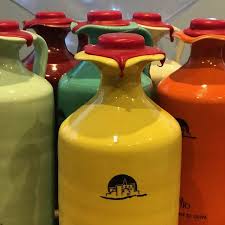 Traditional Italian Ceramic Jug Extra Virgin Olive Oil