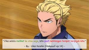 Kau gagal tetapi masih bisa mampu bangkit kembali, karena itu menurutku arti dari kuat yang sebenarnya (hinata hyuuga). Quotes Animez Haikyuu