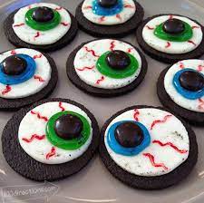 Oreo Cookie Eyeballs Halloween Treat Diy 100 Directions