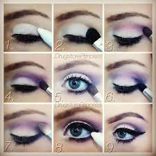 White Purple Eye Shadow Tutorial Purple Eye Makeup Princess Makeup Purple Makeup