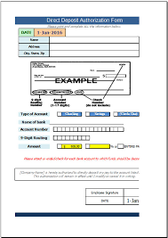 Download Free Direct Deposit Form Template