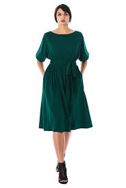 I 3 This Dolman Sleeve Cotton Knit Blouson Dress From Eshakti Blouson Dress