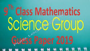 Pure Learning Sky 9th Class Mathematics Guess Paper 2019 9th Scien Mathematics Scientific Notation Science