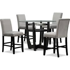 Lennox Counter Height Dining Table And 4 Stools Value City Furniture And Mattresses Counter Height Dining Table Dinning Room Decor Dining Room Sets