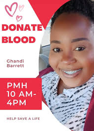 Dear Warriors, We kindly ask for your support in helping one of our own,  Ghandi Barrett, who is in urgent need of blood donations. Your contribution  could make a life-saving difference. If
