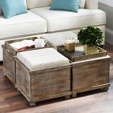 Brown storage ottoman coffee table w/ 4 flip trays by furnituremaxx. Taupe Cream Reversible Tabletop Storage Ottoman Ottoman Table Diy Storage Ottoman Storage Ottoman