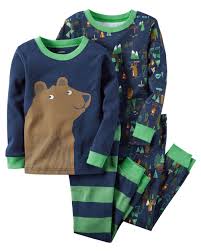 Baby Boy 4 Piece Snug Fit Cotton Pjs Carters Com Baby Boy Pajamas Baby Pajamas Baby Clothes