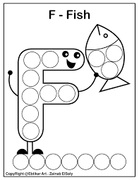 Free printable summer coloring pages! Set Of Abc Dot Marker Coloring Pages