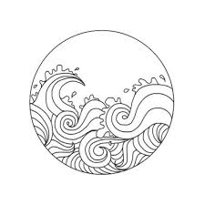 Overlays Waves Picsart Ocean Drawing Wave Drawing Black And White Drawing