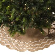 Burlap christmas tree skirt, 48 inch rustic tree skirts with fringe trim for xmas new year holiday decorations indoor outdoor by qifu. 60 Inch Christmas Tree Skirt Wayfair