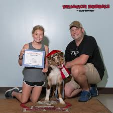 She seemed enjoyed it, and was very pooped out that night, we waited a couple of days and took. Level 2 Graduate Steve With This Humans Sabine And Nick Dog Training Dog Training Camp Dog Boarding