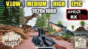 Rx 570 Pubg Season 7 1080p Very Low Medium High Ultra Youtube