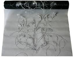 De différentes matières et longueurs, vous trouverez le chemin de table qu'il vous. Chemin De Table Organza Noir Paillettes Argent Chemin De Table Mariage