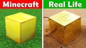 Since the hope diamond is real, i compared that to the virtual, minecraft diamond. Gold Block In Real Life Minecraft Vs Real Life Animation Challenge Youtube