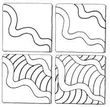 Zentangle untangled (virtual) friday, september 03. Zentangle Waves Steps Zentangle Patterns Easy Zentangle Patterns Easy Doodle Art