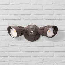 Eco Star 13 Wide Led Security Flood Light In Bronze 1g656 Lamps Plus Flood Lights Security Lights Outdoor Flood Lights