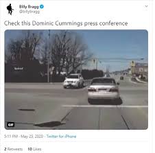 Rumble — dominic cummings heading to gsk @ barnard castle. Britons Poke Fun At Dominic Cummings For His Explanation Of His Lockdown Trip To Durham Daily Mail Online