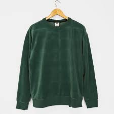 Nike Sb Plaid Velour Crewneck Sweatshirt Noble Green Welcome Skate Store