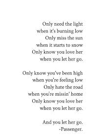 Discover And Share The Most Beautiful Images From Around The World Music Quotes Lyrics Let Her Go Lyrics Best Song Lyrics