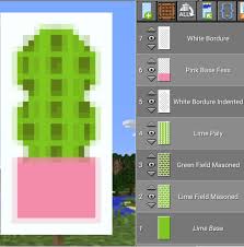 Minecraft Cactus Pot Banner Minecraft Banner Designs Minecraft Banners Minecraft Cactus