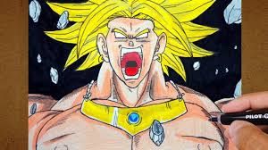 Imagen de una hojas de otoño para imprimir y pintar. Como Desenhar E Pintar Broly O Lendario Super Saiyajin Dragon Ball Z Youtube