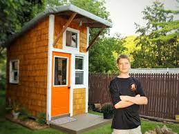 How A 13 Year Old Iowan Built His Own House For 1 500 And Why You Might Want To Do The Same Family Backyard Tiny House Building A Tiny House