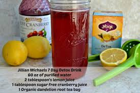 7 Day Detox Drink Recipe As Recommended By Jillian Michaels Recipe Detox Drinks Recipes Jillian Michaels Detox Drink Healthy Detox