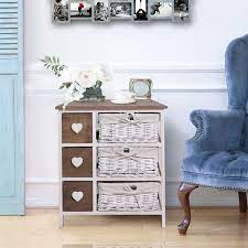 Cassettiera Mobile Bagno 6 Cassetti Cuore Paris Legno Scuro Vimini Bianco Vintage Shabb Idee Di Interior Design Soggiorno Shabby Chic Idee Per Decorare La Casa