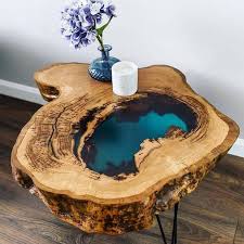 Diy Epoxy Wood On Instagram Very Natural Look For This And Easy Diy Easy Epoxy Instagram Natural Wood In 2020 Harztisch Diy Holz Diy Mobel Tisch