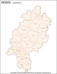 Die bundesbürger mussten sich daraufhin neue zahlen merken. Hessen Vektorkarte Landkreise Gemeinden Plz 5 Grebemaps Kartographie