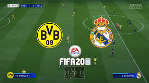 Fifa 20 Gameplay Dortmund Vs Real Madrid Real Madrid Game Dortmund Real Madrid