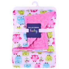 Falls Creek Printed Velboa Baby Blanket Pink Owls On Popscreen