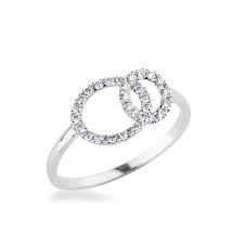 Bague Diamants Symbole D Union Bague Cercle Bague Diamant Bague