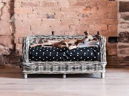 5 out of 5 stars. The Raised Rattan Dog Bed Charley Chau Luxury Dog Beds Blankets