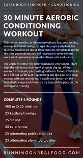 Bodyweight Strength And Running Workout Conditioning Workouts Aerobics Aerobics Workout