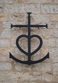 Wrist and ankle tiny anchor tattoo. Mixture Of The 3 Shapes Of Cross Heart Anchor Tattoos At Repinned Net
