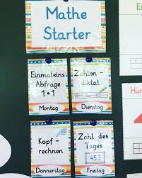 Neben Dem Satz Der Woche Gibt Es Jetzt Auch Die Mathe Starter In Der Fischklasse1 2 3 Grundschule Mathe Kopfreche Maths Starters Math Education Math