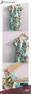 1950s Inspired Mint Greenhouse Dress Style Turquoise Mint Floral Plantprint 1950sinspired Talbots Sizing 8 Petite W Petite Women Talbots Dress Dresses