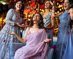 For the wedding, neeti wore a cream and pink coloured lehenga and accentuated her look with a mathapatti. Neeti Mohan S Wedding Celebration Pictures Are Lit