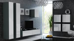 Wohnwand quadro 228 grau hochglanz schwarz led beleuchtung mirage orion galaxy ebay in 2020 moderne wohnzimmergestaltung tv wandgestaltung tv wanddekor. Mediawand Wohnwand 8 Tlg Mymix 3 Grau Weiss Hochglanz Kaufen Bei Sylwia Lesniewska Fun Mobel
