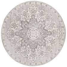 We offer easy rug ordering and 24/7 customer service. Safavieh Brentwood 6 7 Round Rug In Gray And Ivory Bnt802f 7r